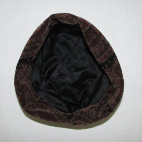 Paisley Velvet Pillbox Hat and Scarf Set - Picture 13 of 16